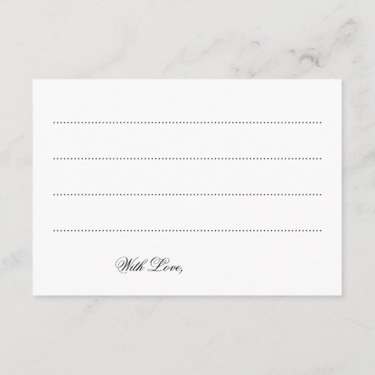 Weddenschapskaart Gold Mousserende lichten Advieskaart (Achterkant)