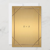 Weddenschapskaart, Great Gatsby, goud en goud Kaart (Achterkant)