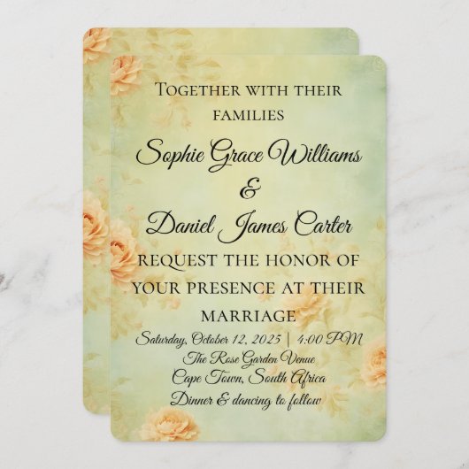 Weddenschapskaart Kaart (Voorkant / Achterkant)