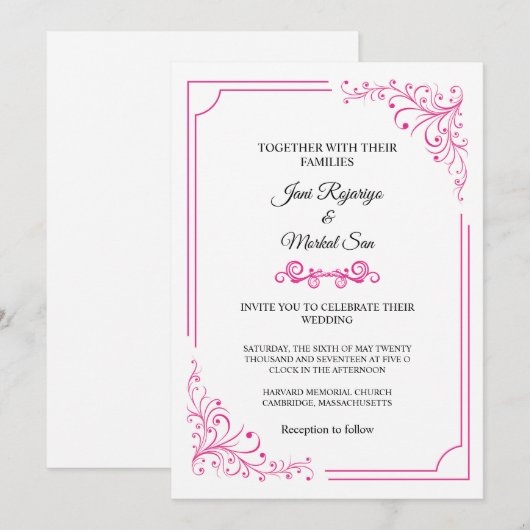 Weddenschapskaart Kaart (Voorkant / Achterkant)