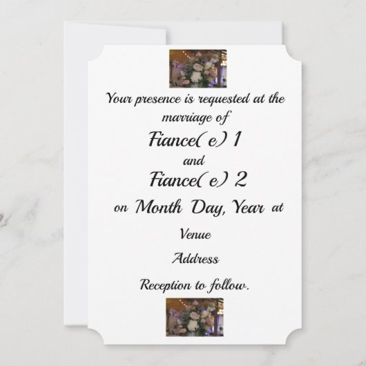 Weddenschapskaart Kaart (Achterkant)