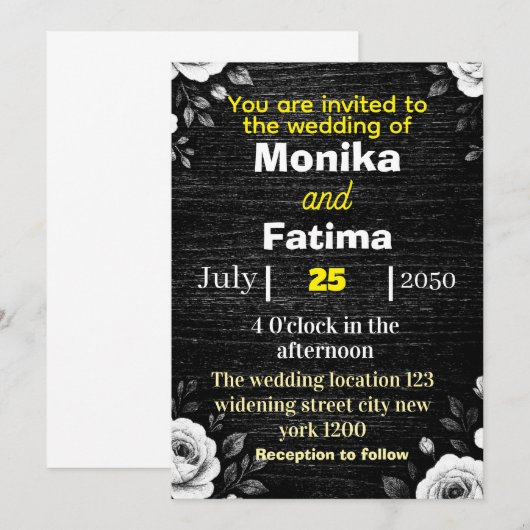 Weddenschapskaart Kaart (Voorkant / Achterkant)