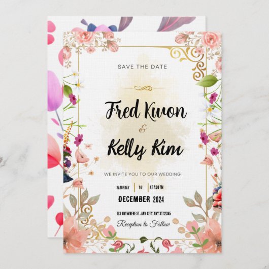 Weddenschapskaart Kaart (Voorkant / Achterkant)