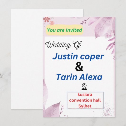 Weddenschapskaart Kaart (Voorkant / Achterkant)