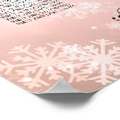 Weddenschapskaart Koper Winter Wonderland Poster (Hoek)