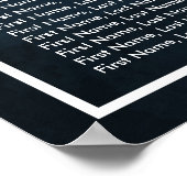 Weddenschapskaart Modern Gold Pineapple Couple Poster (Hoek)