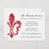 Weddenschapskaart | New Orleans | Rood Informatiekaartje (Voorkant / Achterkant)