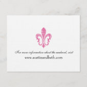 Weddenschapskaart | New Orleans | Roze Informatiekaartje (Achterkant)