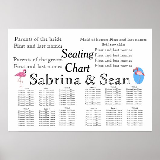 Weddenschapskaart Romantic Custom Personalize Poster (Voorkant)