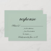 Weddenschapskaart RSVP Kaartje (Voorkant / Achterkant)