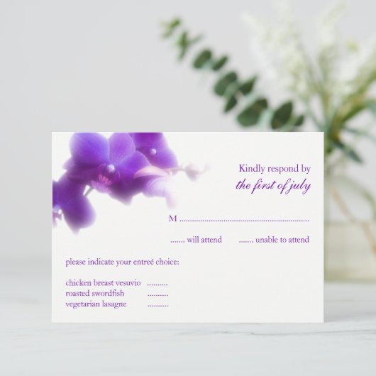 Weddenschapskaart RSVP Kaartje (Staand voorkant)