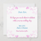 Weddenschapskaart Save The Date (Achterkant)