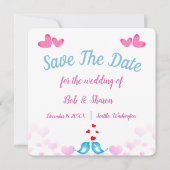 Weddenschapskaart Save The Date (Voorkant)