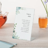 Weddenschapskaart Stusty Blue Floral Reclamebord Met Voetstuk (Insitu)