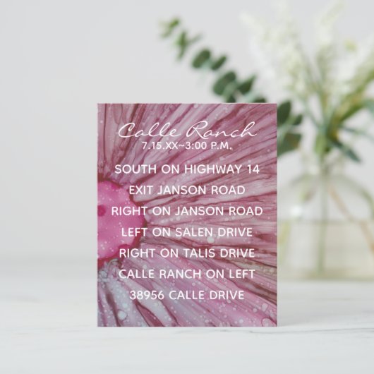 Weddenschapskaart Turquoise en Lavender (Staand voorkant)