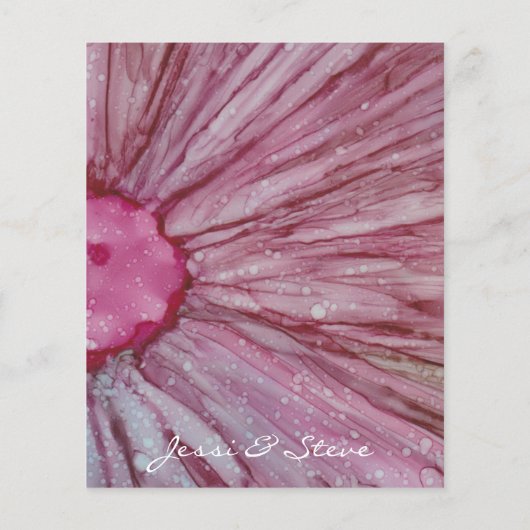 Weddenschapskaart Turquoise en Lavender (Achterkant)