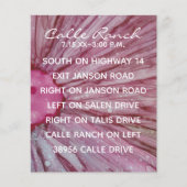 Weddenschapskaart Turquoise en Lavender (Voorkant)