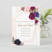 Weddenschapskaart, uitnodigingskaart kaart (Staand voorkant)