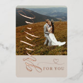 Weddenschapskaart voor Folie Feestdagenkaart (Voorkant)