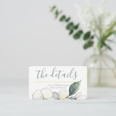 Weddenschapskaart, Waterverf Dogwood Blooms Informatiekaartje (Staand voorkant)