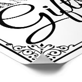 Weddenschapskaarten en cadeaubonten poster (Hoek)