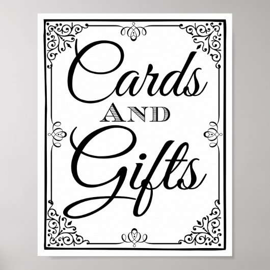 Weddenschapskaarten en cadeaubonten poster (Voorkant)