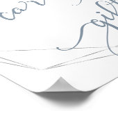 Weddenschapskaarten en taarten voor de blauwe bloe poster (Hoek)