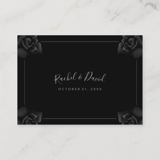 Weddenschapskaarten Halloween BLANK Plaatskaartje (Achterkant)