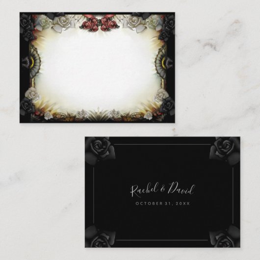 Weddenschapskaarten Halloween BLANK Plaatskaartje (Voorkant / Achterkant)