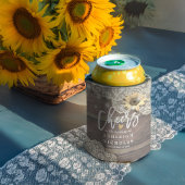 Weddenschapskaarten naar liefdeshout Zonnebloemen  Blikjeskoeler