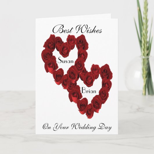 Weddenschapskaarten voor de bruid en de bruid kaart (Voorkant)