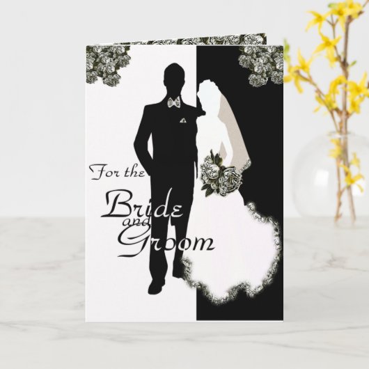 Weddenschapskaarten voor de bruid en de bruid kaart (Gele Bloem)