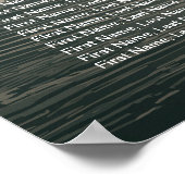 Weddenschapskaartje Champagne Glasses Wood Light Poster (Hoek)