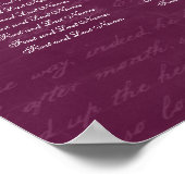 Weddenschapskaartje Chandelier Berry Pink Poster (Hoek)