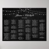 Weddenschapskaartje, Rustic Lantern Wedding Poster (Voorkant)