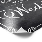 Weddenschapskaartje welkom foto afdruk (Hoek)