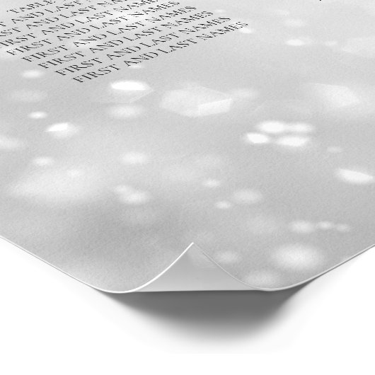 Weddenschapskaartje Zilvershimmerlichten Poster (Hoek)