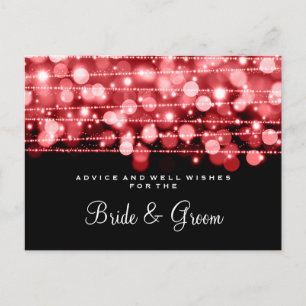 Weddenschapskaartpartij Sparkles Red Briefkaart