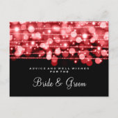 Weddenschapskaartpartij Sparkles Red Briefkaart (Voorkant)