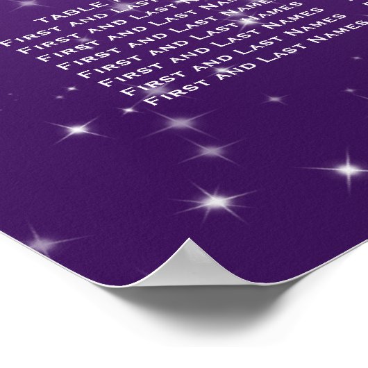 Weddenschapskabel Winter Paars Poster (Hoek)