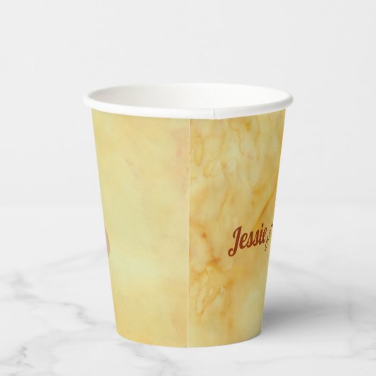 Weddenschapskiezen Aziatische drukke bloemen Papieren Bekers (Rechts)