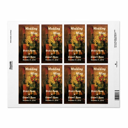  weddenschapslabel etiket (Full Sheet)