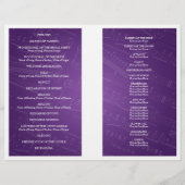 Weddenschapsprogramma Blad Muziek Paars (Achterkant)