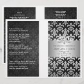 Weddenschapsprogramma Fleur De Lis Black (Voorkant / Achterkant)