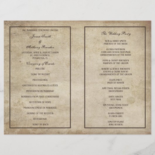  weddenschapsprogramma op papier (Achterkant)