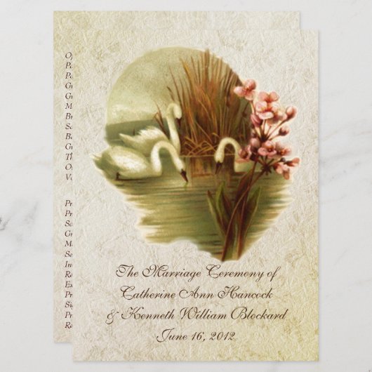 weddenschapsprogramma programmakaart (Voorkant / Achterkant)