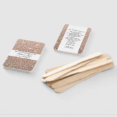 Weddenschapsprogramma - Roos Gold Glitter Fab Handwaaier (Niet-gemonteerd)