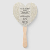 Weddenschapsprogramma - White Gold Glitter Fab Handwaaier (Achterkant)