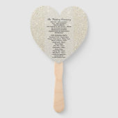 Weddenschapsprogramma - White Gold Glitter Fab Handwaaier (Achterkant)