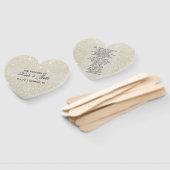 Weddenschapsprogramma - White Gold Glitter Fab Handwaaier (Niet-gemonteerd)